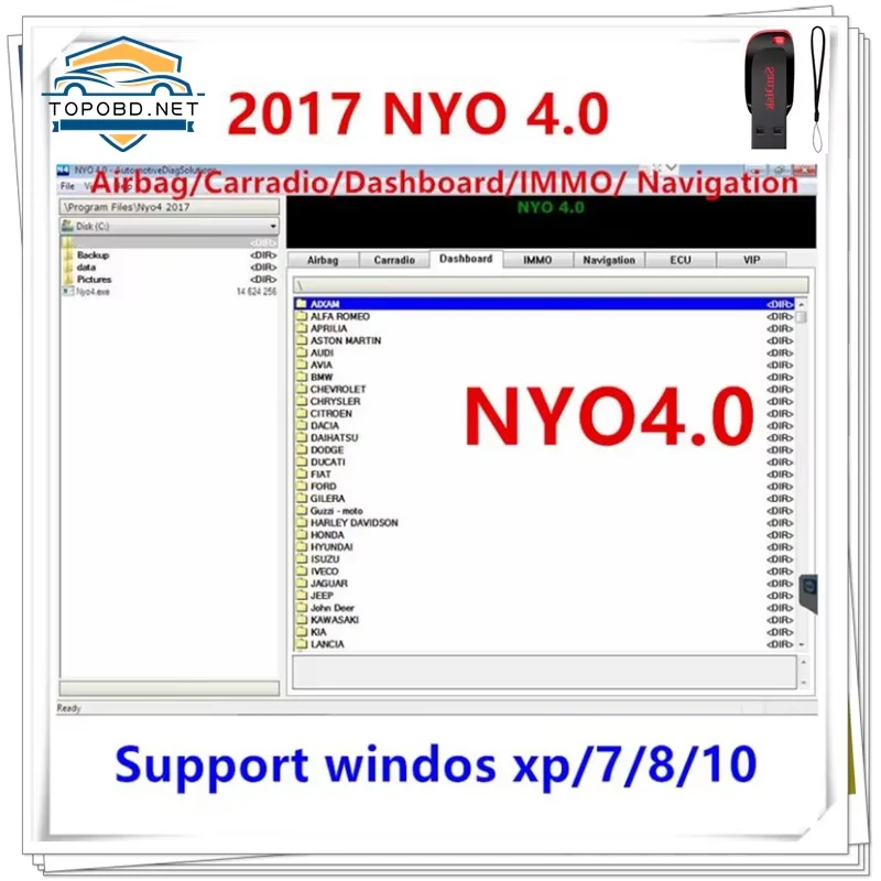 

2017 NYO 4 Full Database Airbag+ Carradio+ Dashboard+ IMMO+ Navigation free shipping