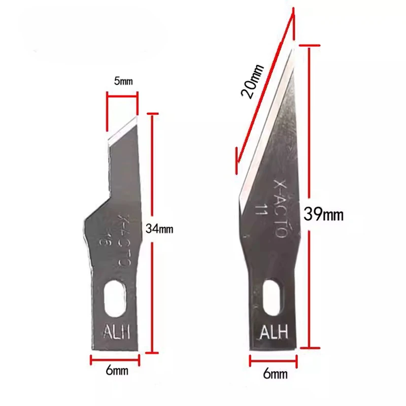 100 blades X-ACTO premium engraving black blade 11/16 professional precision engraving blade Used for: mobile phone repair, PCB repair, engraving,