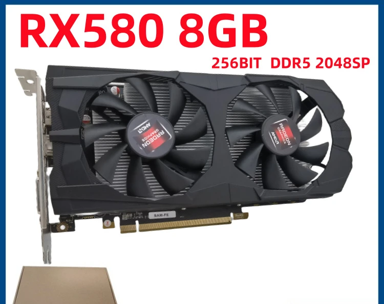 RX580 8GB high definition PUBG graphics card desktop computer graphics card all-in-one machine