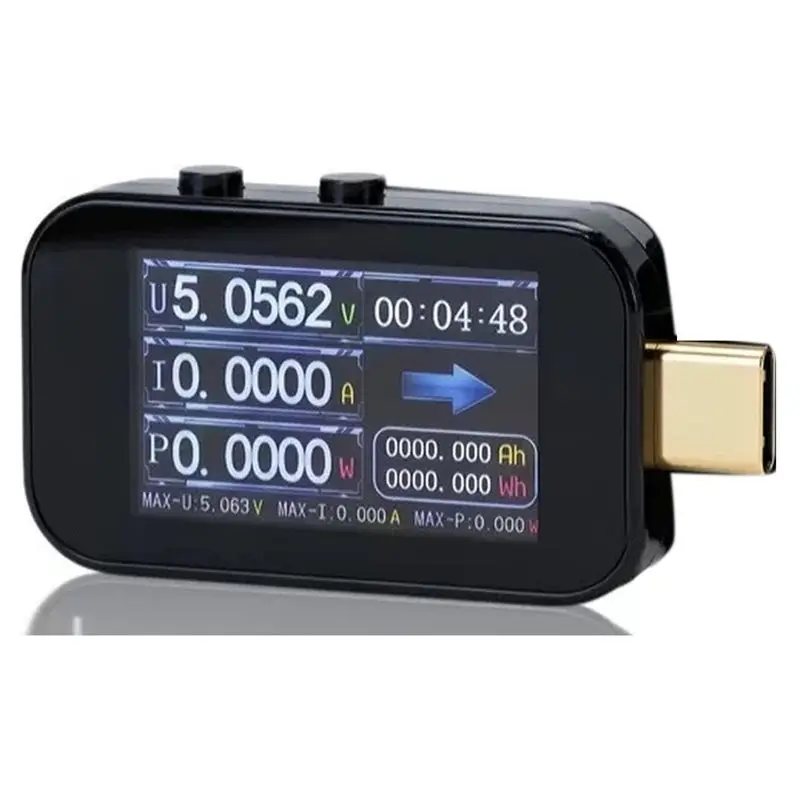 BAAR-Digital Power Meter, Portable Type C Current Tester, Supports Up To 0-36V, For USB-C Phones, Laptops Chargers And More