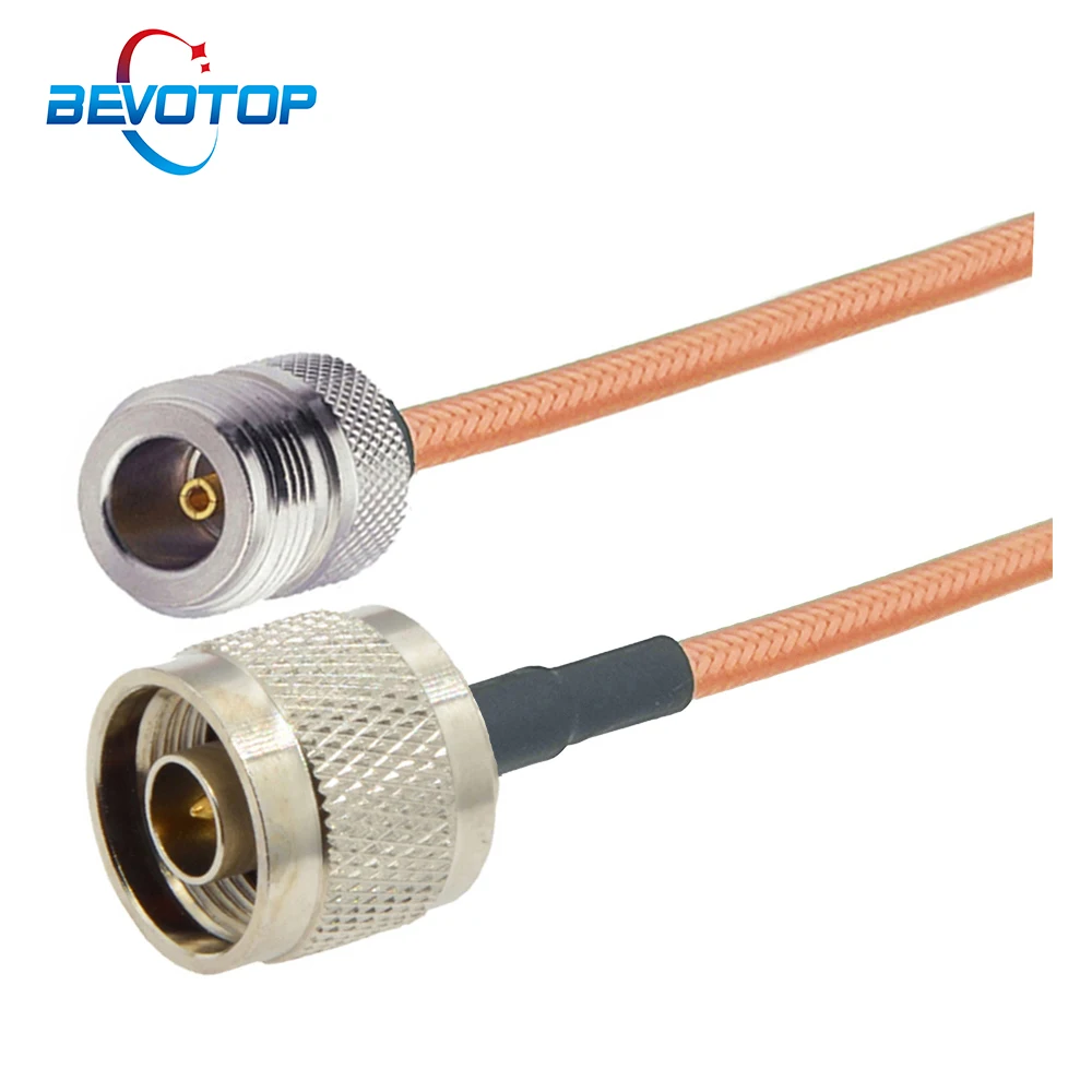 1PCS RG142 N Male Plug to N Female Jack RF Cable Adapter Coaxial Jumper Pigtail RG-142 Extension Cable 15CM 50CM 1M 5M 10M