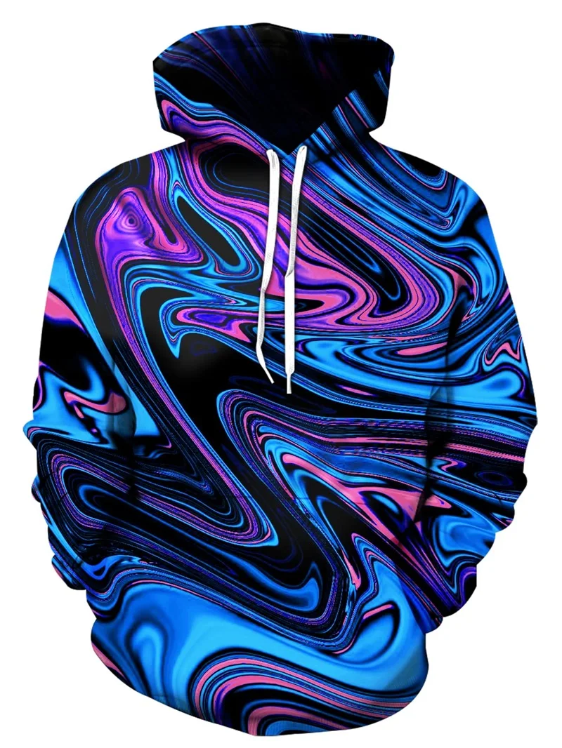 Autumn Colorful Smudging 3D Print Hoodies Men Women Fashion Casual Sweatshirts Oversized Hoodie Pullovers Tracksuit Clothing