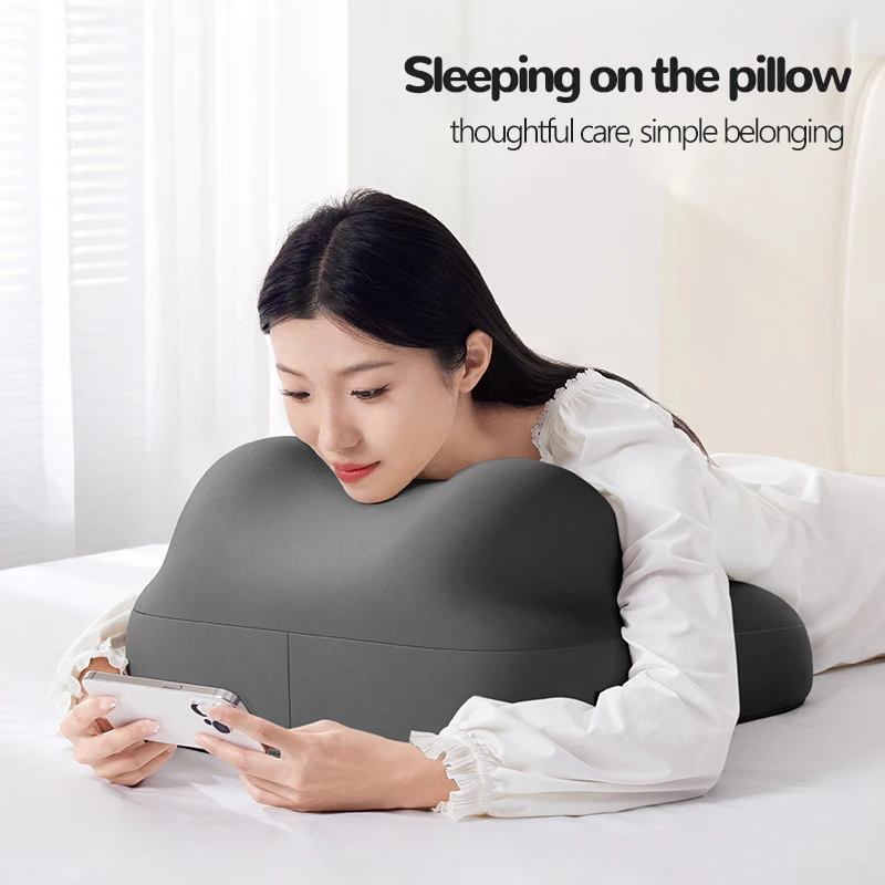 

Back Pillow Wedge Bed Pillow Rest for Bed Sitting Up Adult Memory Foam Pillow Anti Snoring Ideal for Massage, Reading, Sleeping