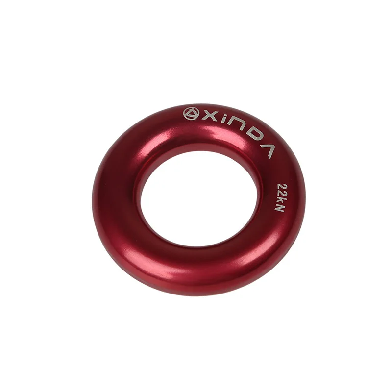 Xinda Aluminum alloy Small Ring Outdoor Mountaineering Climbing Multi-purpose Ring 22KN Climbing Tree Flat Belt Loop Rappel Ring