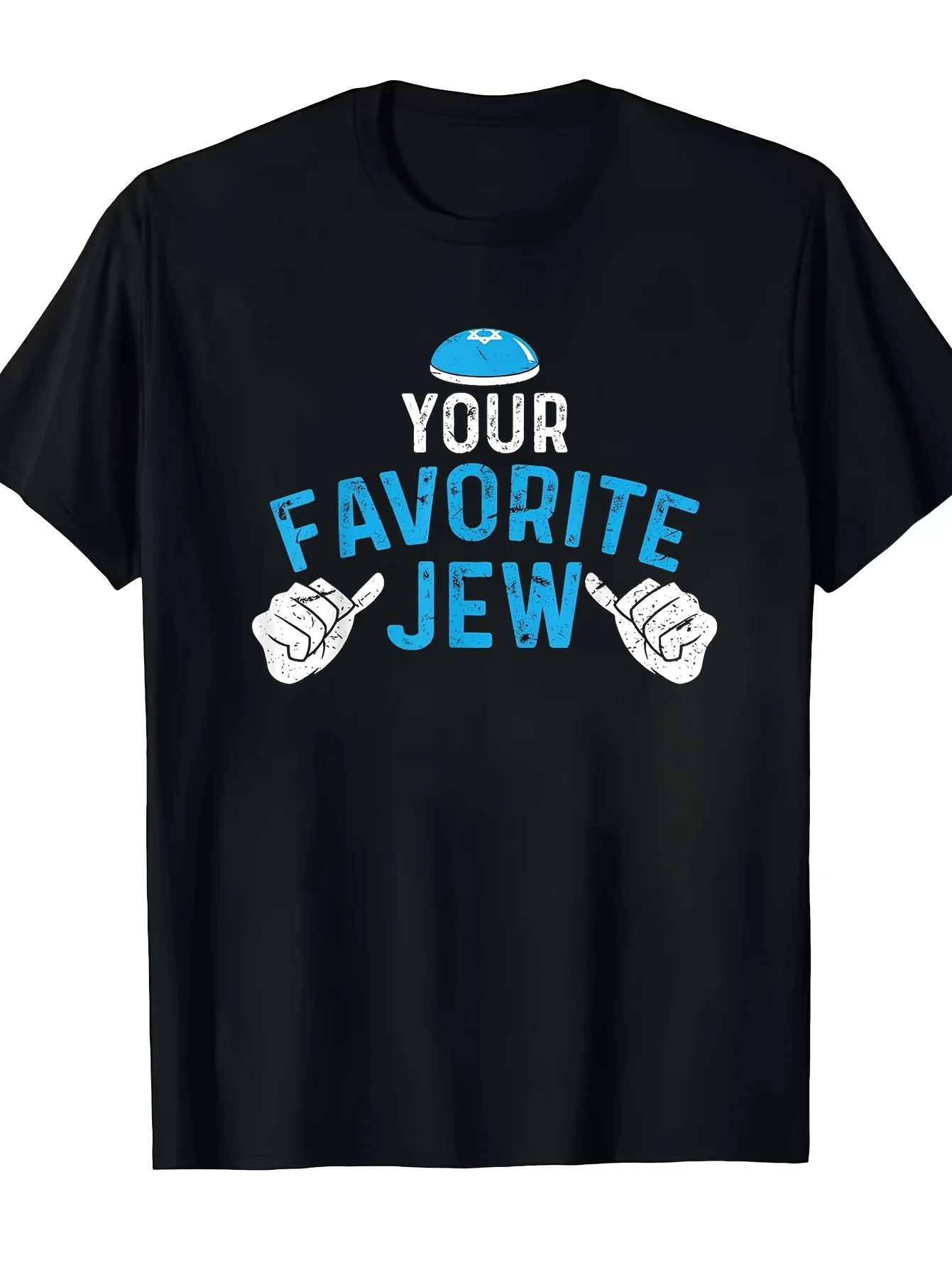 Funny "Your Favorite Jewish" T-shirt for Both Men  Summer Printed Humorous Clothing, Casual Clothing, Funny Pattern T-shirt