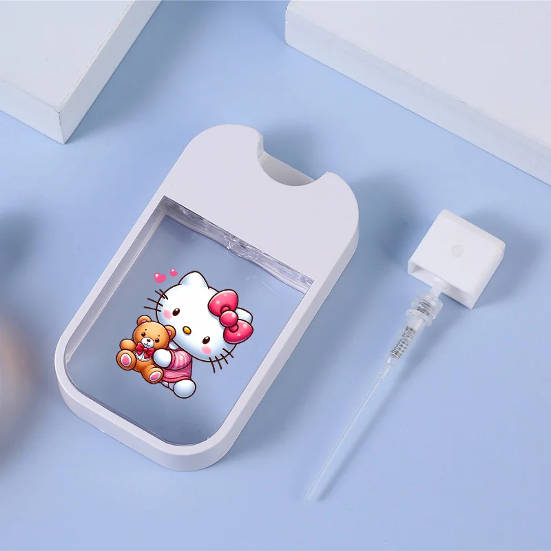 مرحبا كيتي كورومي بطاقة رذاذ زجاجة عطر بلاستيكية 45 مللي رذاذ الماء زجاجات لطيف المحمولة البسيطة عن طريق الفم رذاذ البخاخ الدعامة #2