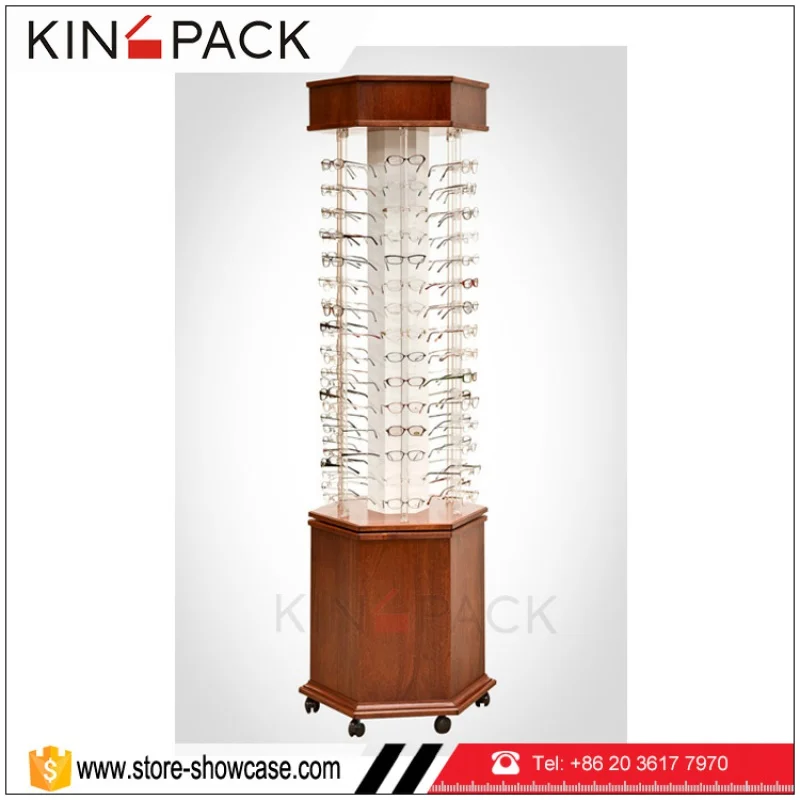 Custom. round floor standing rotating glasses display stand rack for eyewear display