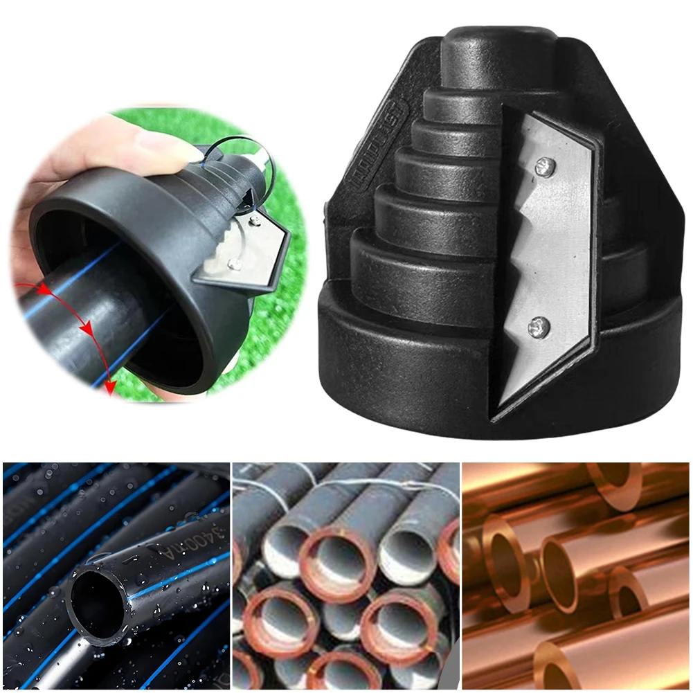 

Инструмент для снятия заусенцев с труб ПЭ 20-63 мм, конусный резьбонарезной инструмент (без сверла)