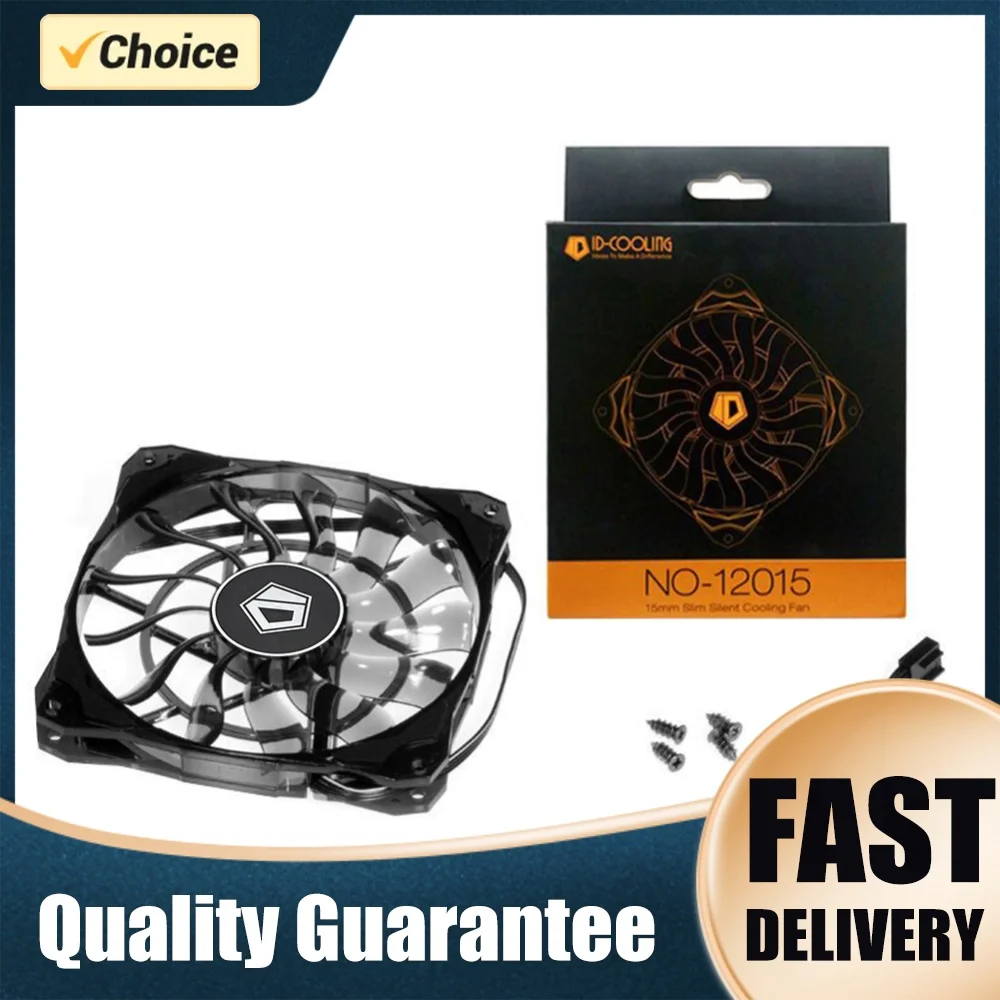 ID-COOLING 12cm Chassis Cooling Fan 4 Pin Silent CPU Radiator Heatsink Cooler