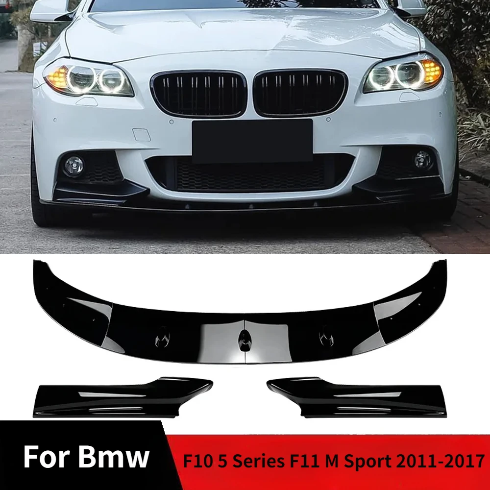 

Car Front Bumper Lip For Bmw F10 5 Series F11 M Sport 2011-2017 Body Kit Spoiler Splitter Bumper Protection Cover Accessories