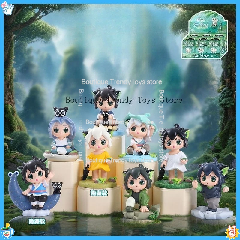 

Kawaii Cat Demon Style Mystery Box — милая модная фигурка Q-версии — украшение для рабочего стола, креативный подарок для друзей