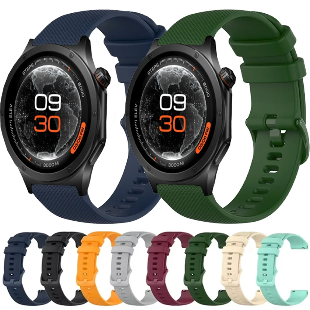 Bracelet en silicone 22 mm 20 mm pour montre Oneplus Watch 4 3 2 2R/OPPO Watch S/X3 X2 X, compatible avec Amazfit Balance 3 2/Bip Max/Bip 6 5/GTR 4