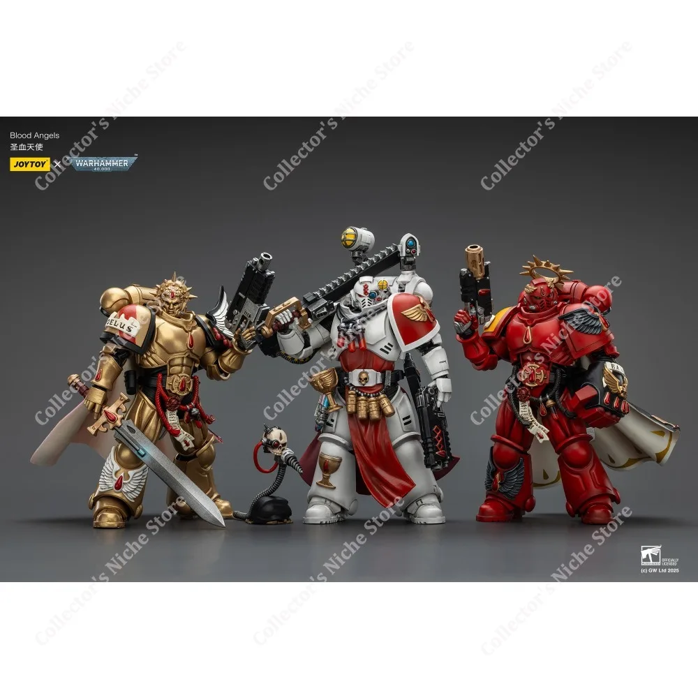 [Pre-pedido] JOYTOY Warhammer40K Blood Angels figura de acción capitán PVC figura de acción sacerdote sanguinario modelo Anime modelo regalo juguete
