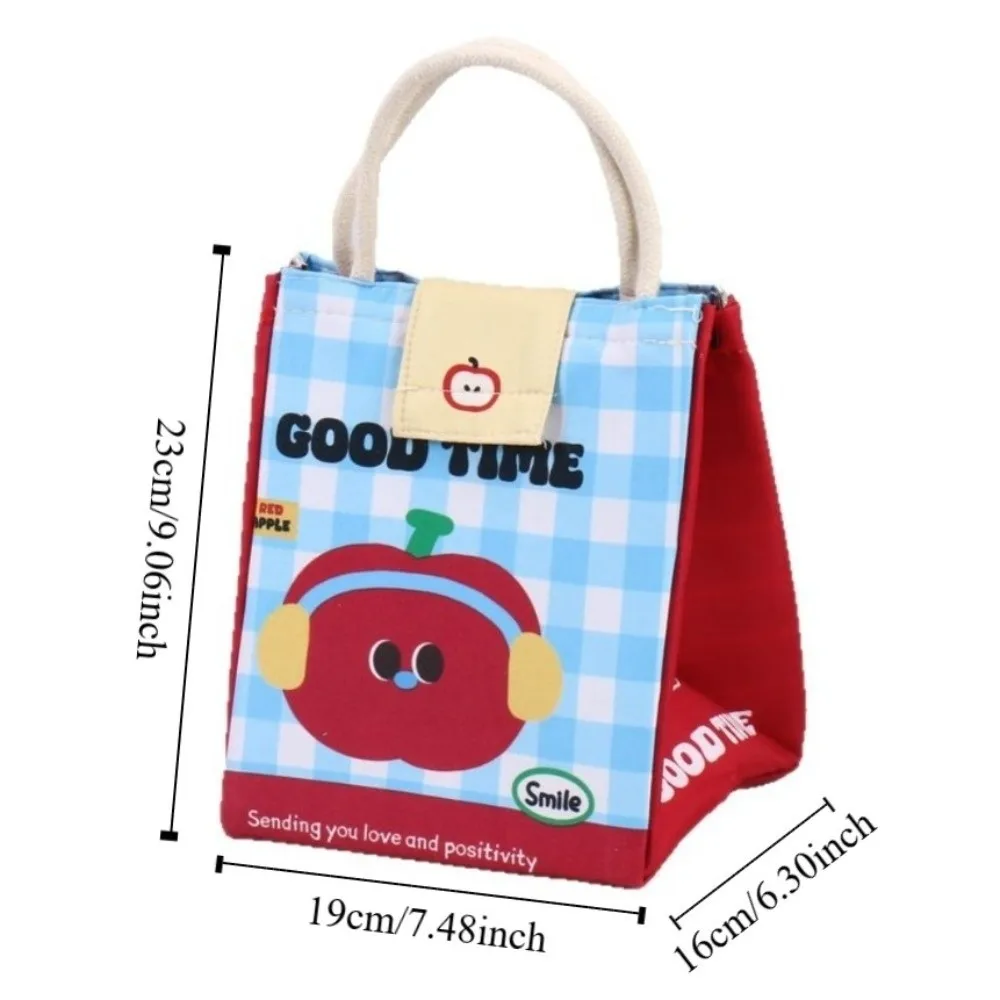 Large Capacity Insulated Lunch Bag Insulated Design Thicken Cooler Lunch Box Cute Cooler Function Picnic Bag School Use