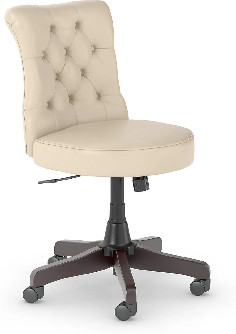 

Bush Business Furniture Arden Lane Mid Back Tufted Office Chair in Antique White Leather