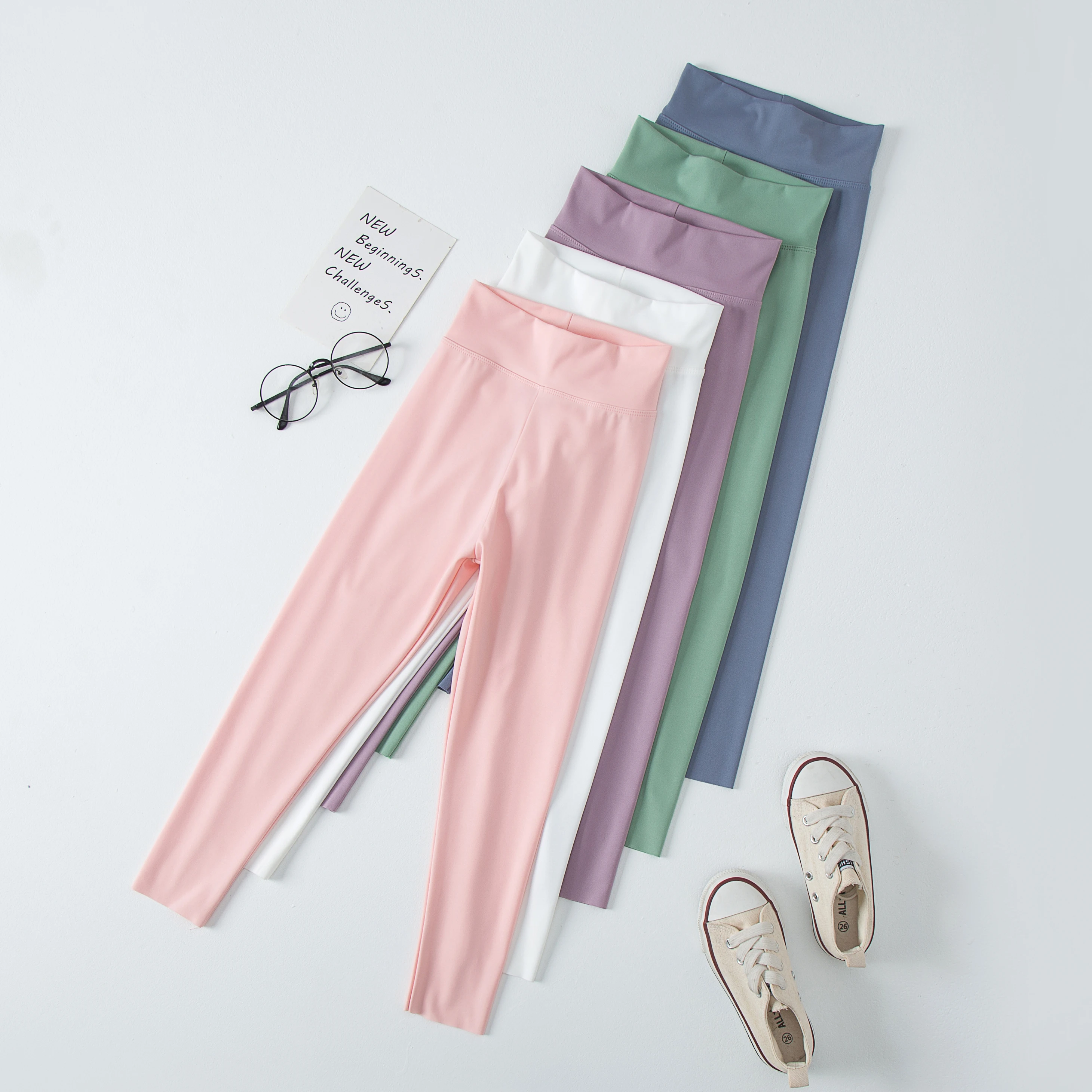 Girls Shark Pants Spring And Autumn Thin Section Baby Wear Casual Cut Sports Pants 4-12 Years Old Children's Elastic Dance Pants