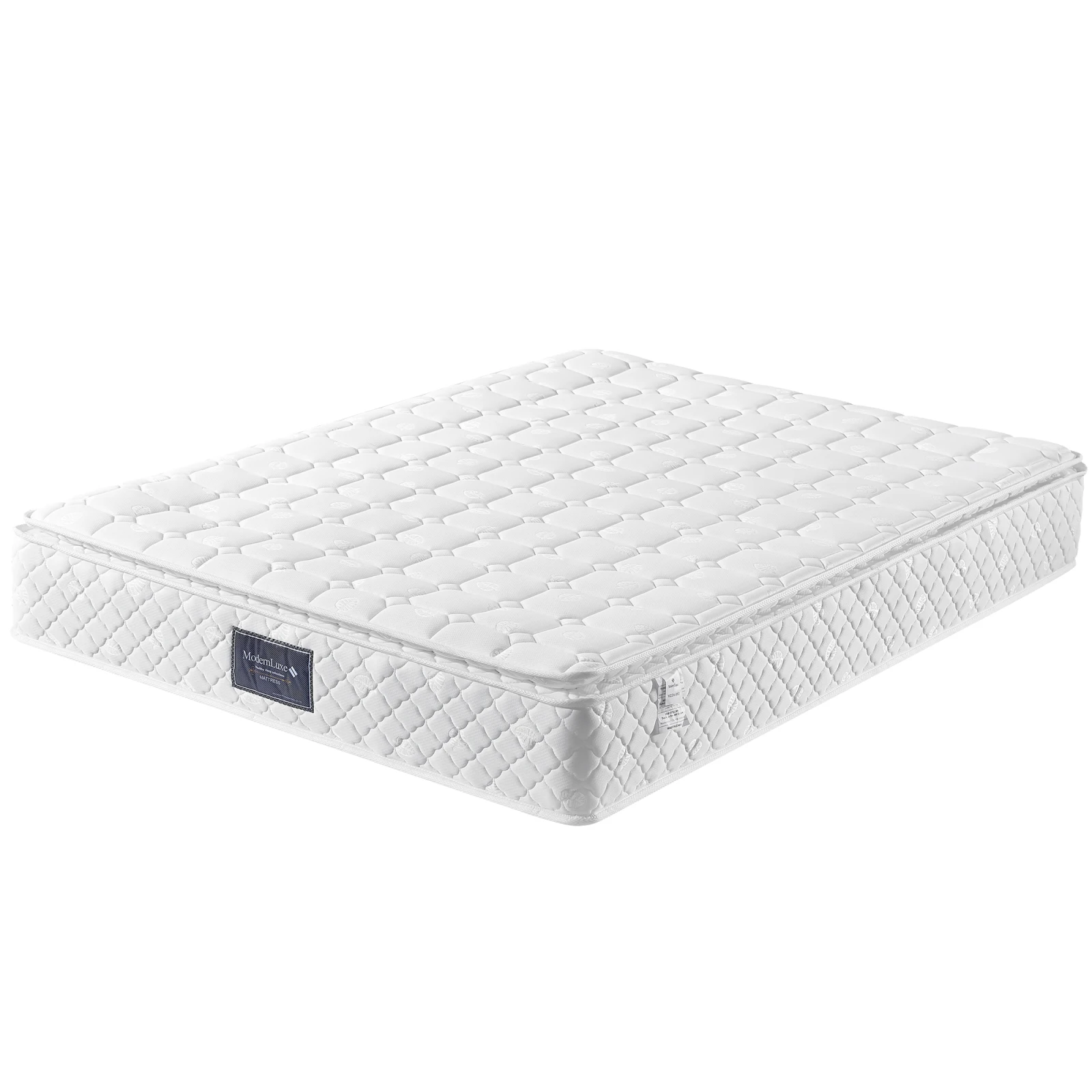 160x200x25cm Mattress Comfortable Breathable, Double cloth polyester Cover Pocket Spring Core + Wave Foam, Hardness H3