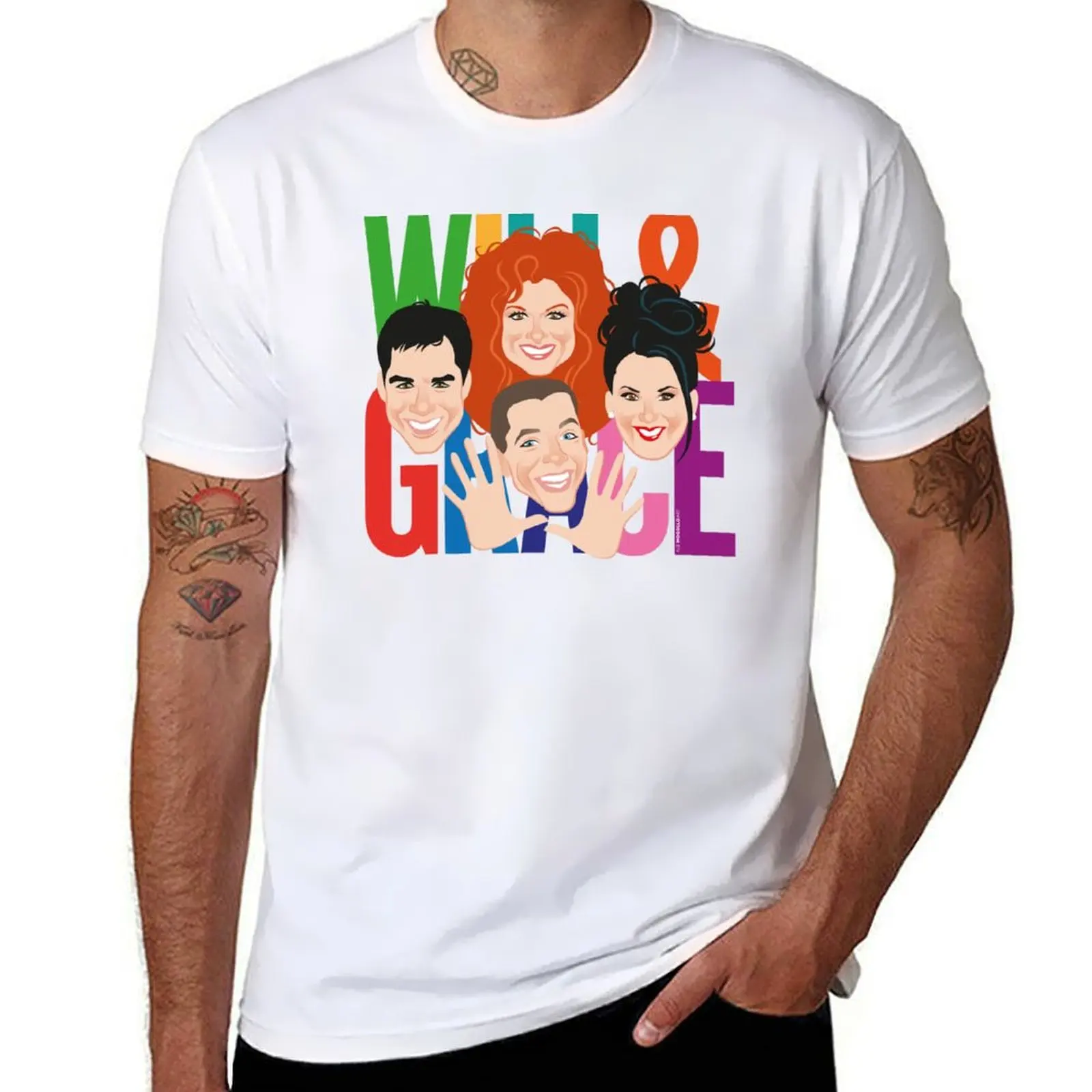

Will and Grace T-Shirt t shirts with prints man t shirts cotton t shirts for man cotton soft T-Shirt