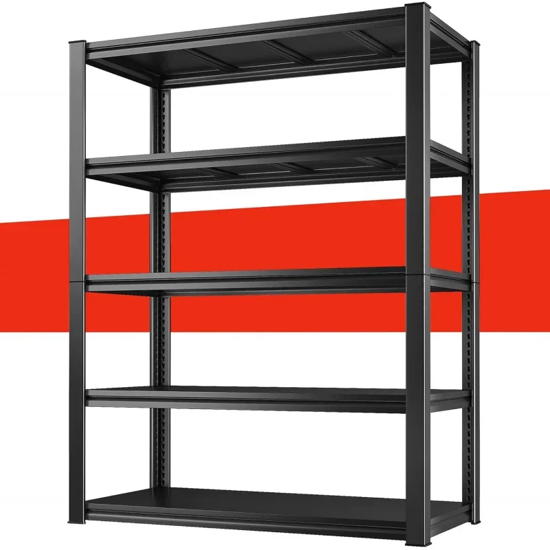 Raybee Garage Shelving Heavy Duty Storage Shelves 2000LBS Adjustable Garage Storage Shelves 5 Tier Metal Shelving Unit