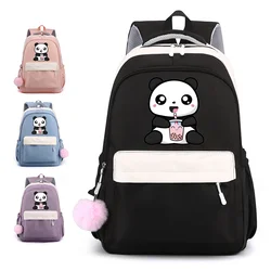 Cute Kawaii Panda Pattern Backpack Girls Boys School Bag New Cartoon Panda High Quality Zipper Backpacks