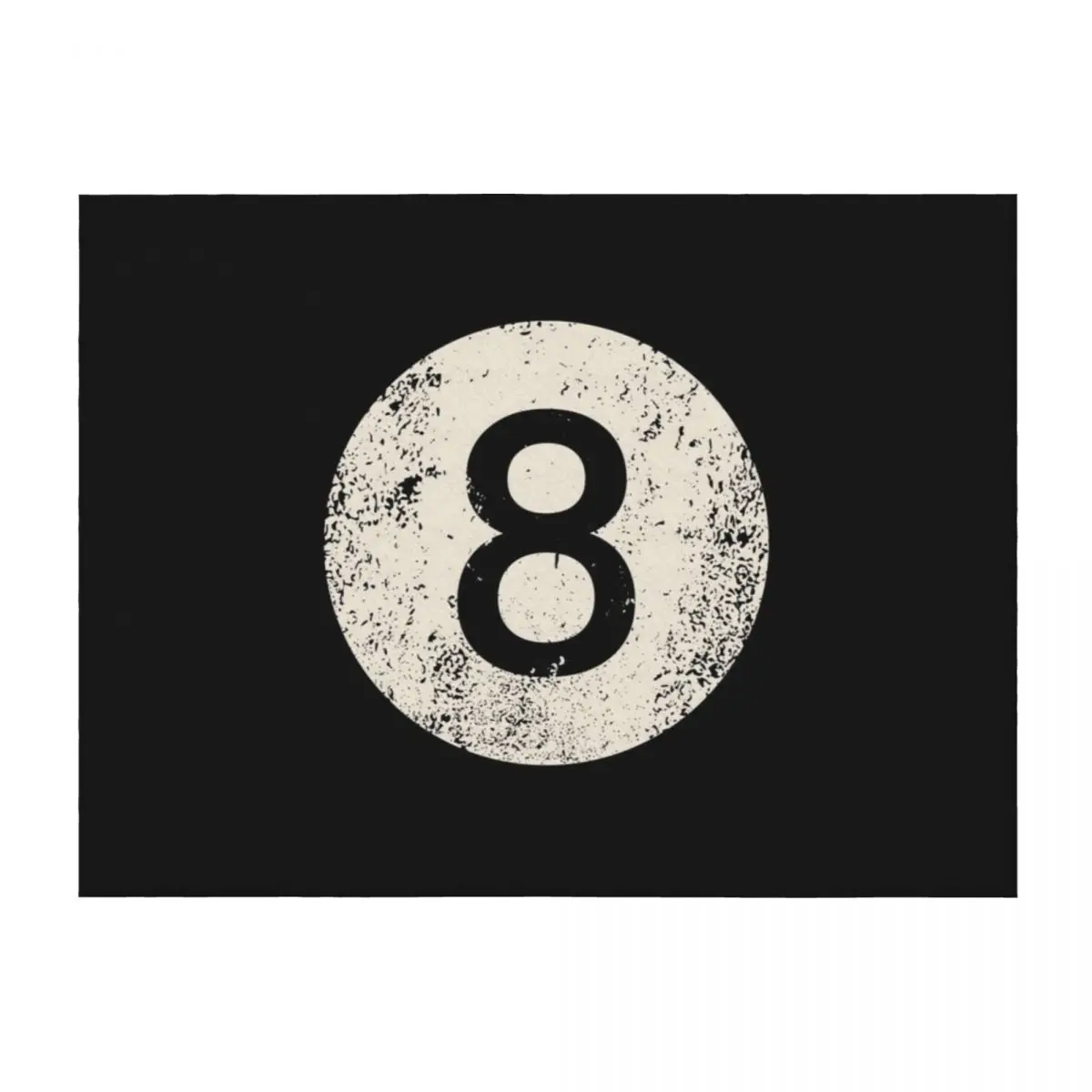 

Black pool billiard ball number 8 Pool 8 Ball vintage Throw Blanket Sofas blankets and throws Summer Flannel Fabric Blankets