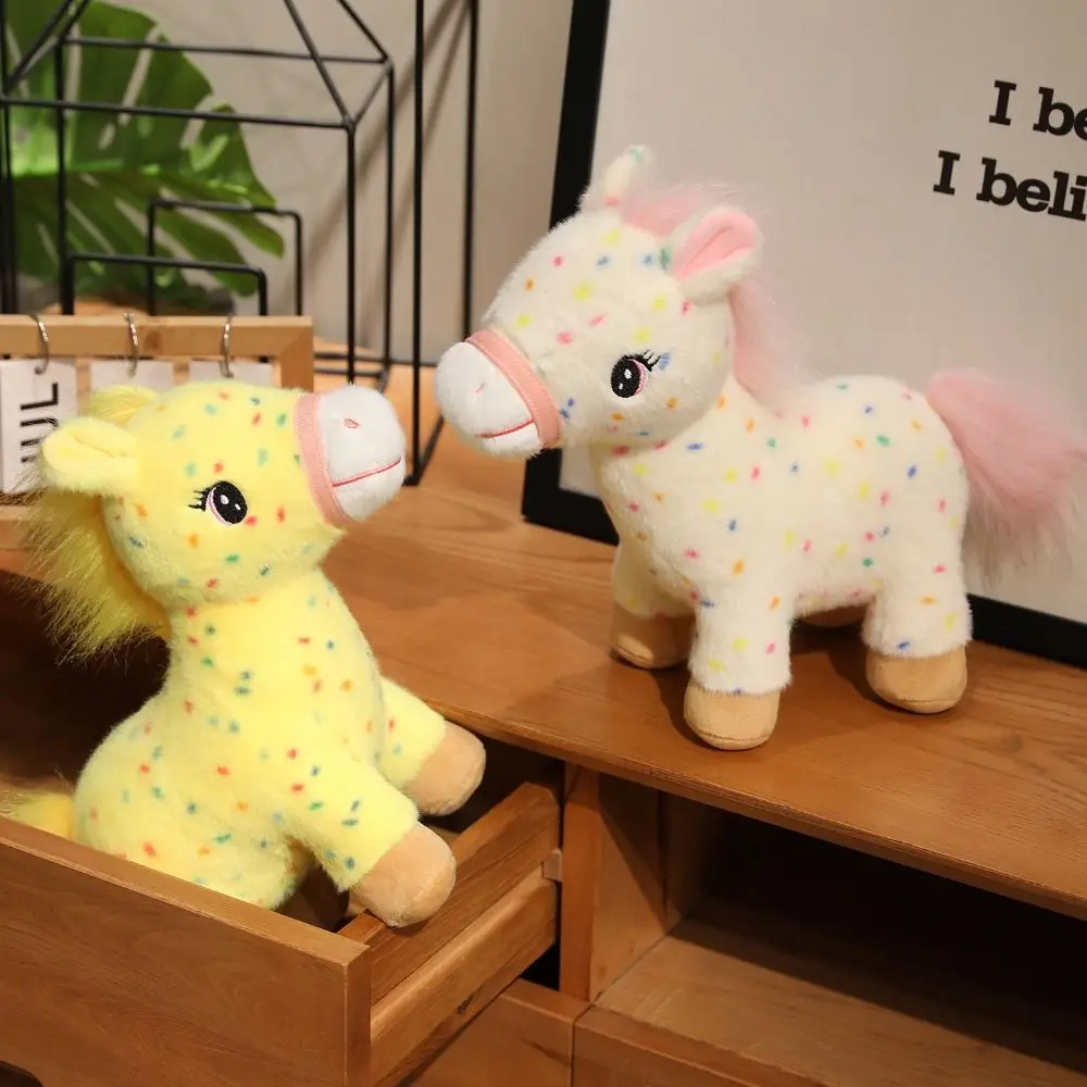 

Lucky Horse Horse Mascot Stuffed Animal Soft Fluffy Horse Animal Stuffed Toy Cartoon Collection Horse Plush Doll Pentant