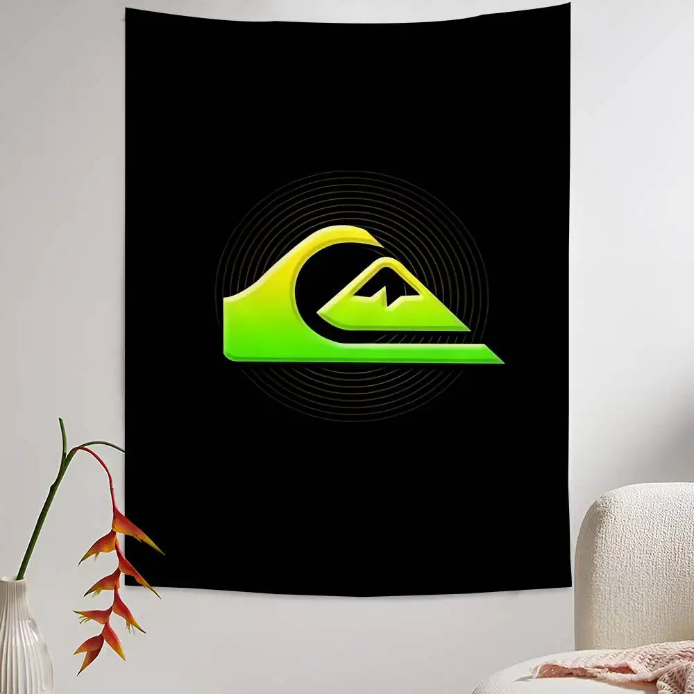 Tapicería de Pared con Logotipo Q-QuiksilverS, Tapicería de Pared Hippie Bohemia, Mandala, Decoración del Hogar Estilo INS