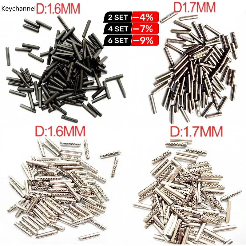 200 PCS/LOT Fixed Pin Stainless Steel Pin For VVDI KD Xhorse Flip Key Blade Remote Key Blade Pin Locksmith Tool (4 Type )