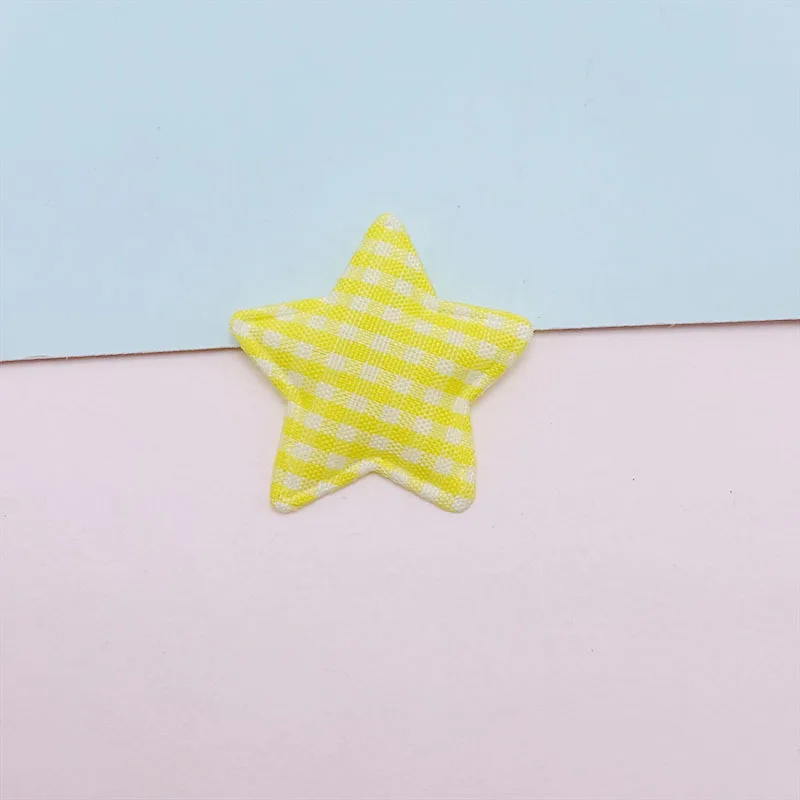 80 Stück 3,5 cm Gitterstoff-Stern-Applikationen mit Polsterung für DIY-Haarspangen, Accessoires, Kleidung, Kopfbedeckungen, Dekorations-Patches – Detail 9