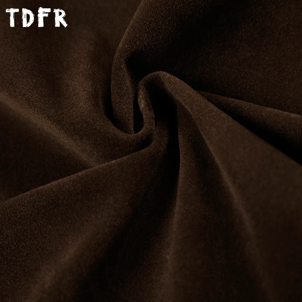 الرجعية الجلد المدبوغ التلبيب سترة رجالي تقسم بلون الخريف الشتاء عادية فضفاضة طويلة الأكمام ملابس خارجية رجل