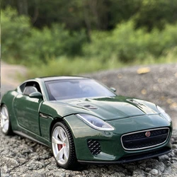 1:32 Jaguars F-TYPE Coupe Alloy Car Model Diecast Toy Vehicles Metal Car Model High Simulation Sound and Light Children Toy Gift