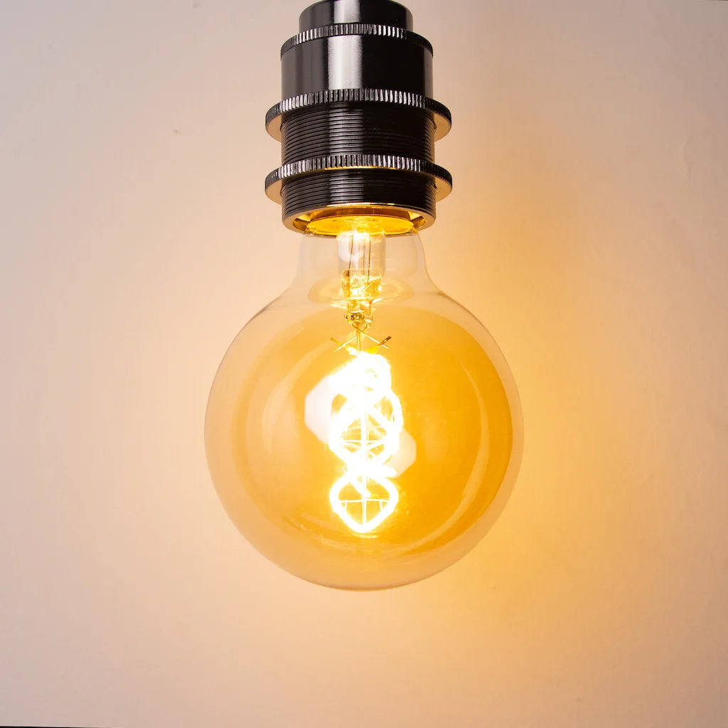 G80 Spiral Filament Edison LED Globe Bulb E27 4W 2700K