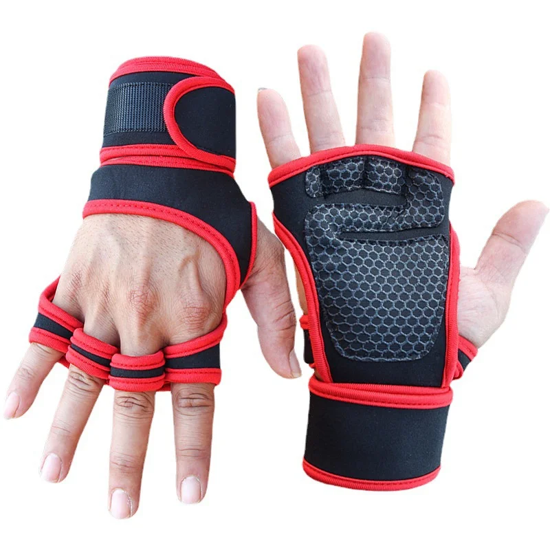 Hand Wrist Palm Protector Gloves Weightlifting Training Gloves for Men Women Fitness Sports Cycling Gymnastics Gym Gloves