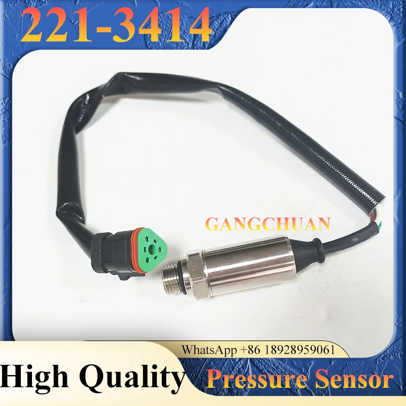 

High Quality 221-3414 Pressure Sensor 2213414 for Caterpillar CAT 312 GC Excavator Parts