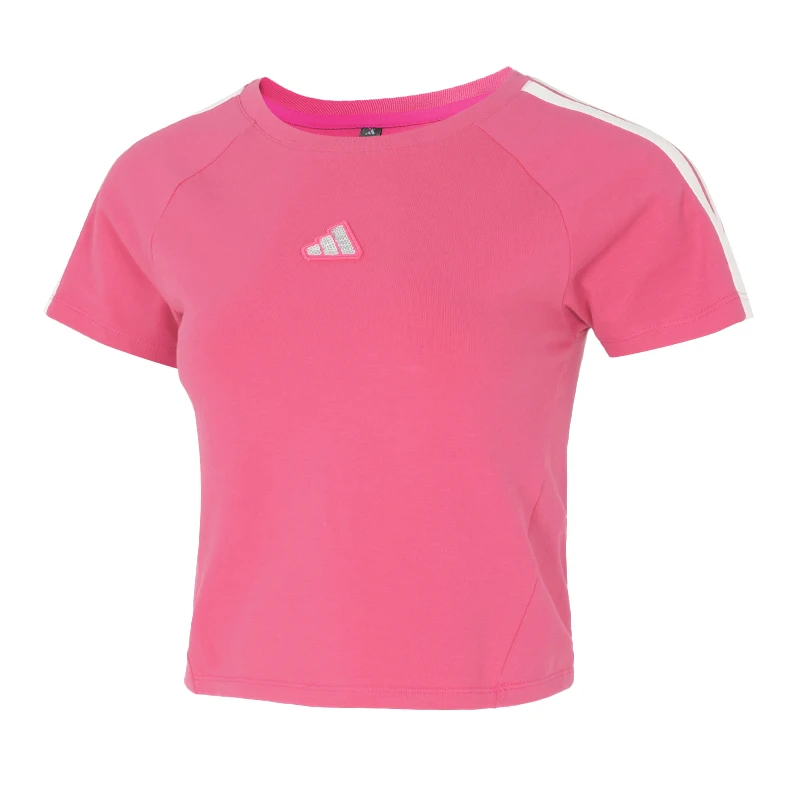 

Футболка Adidas женская, спортивная, для фитнеса, тренировок, бега, удобная, дышащая, повседневная, с коротким рукавом Ks0278