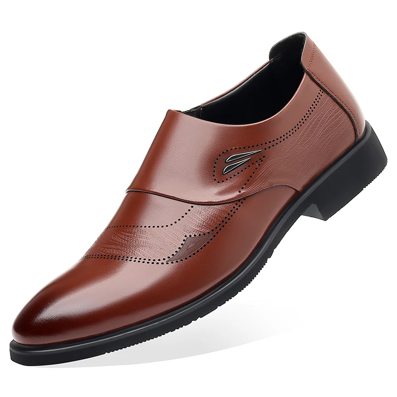 

loafers Men's leather shoes New large size Fashion Low-heeled thick-soled men's shoes Casual sports mens workwear shoes sneakers