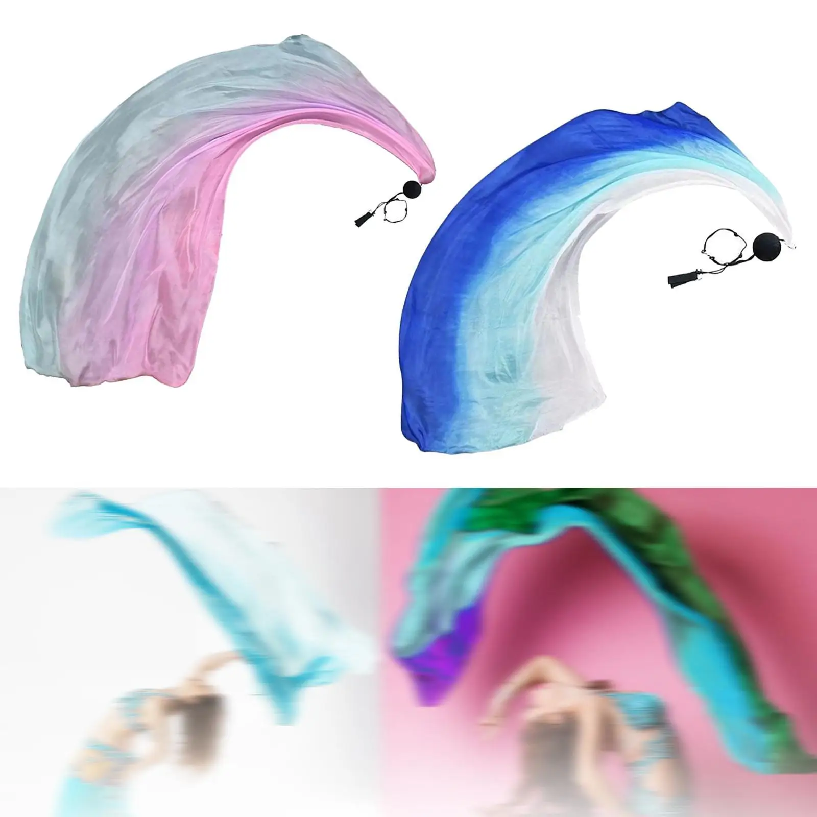 Streamer di danza del ventre Poi Set di palline da lancio Versatile ed elegante e confortevole Puntelli da palcoscenico per spettacoli teatrali in maschera Vacanze di ballo