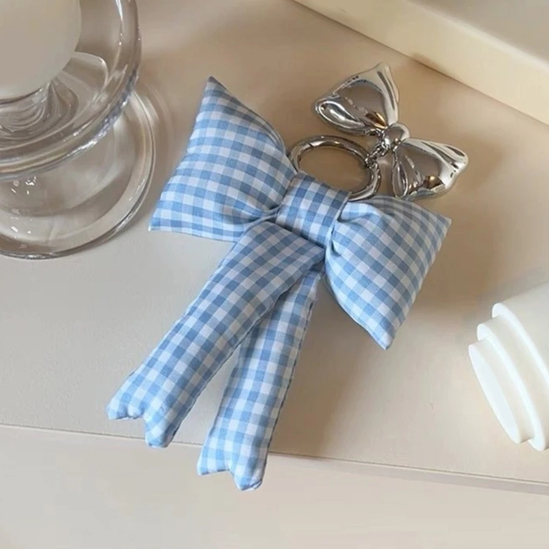 Bowknot Cloth Key Holder Portable Fashion Accessory for Bags and Backpacks Decoration Stylish Outfits