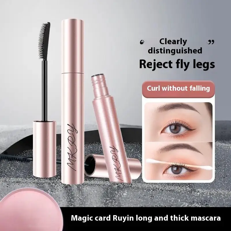 กันน้ํา Long Lasting Silky Lash สีดําสีน้ําตาลขนตายาวมาสคาร่า Eyelashes Extension Beauty Eye Make Up เครื่องสําอางค์