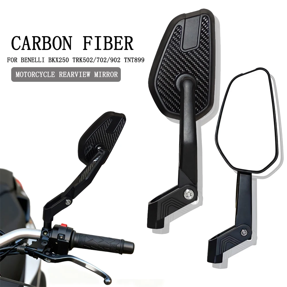 

Motorcycle rearview mirrors Rearview Side Mirror Foldable mirrors rod anti-glare mirrors FOR benelli BKX250 TRK502 702 902 TNT