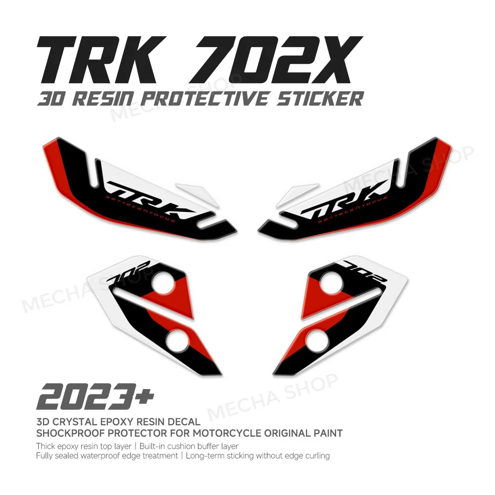 For Benelli TRK 702 X 2023 3D Resin Sticker Protection Kit Handguard and Deflector Decals