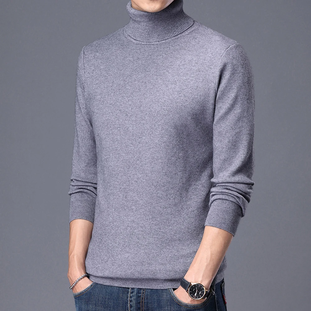 Winter Warm Sweater Long-Sleeve Slim Style Elastic Top Bottomed Shirt For Daily Wear