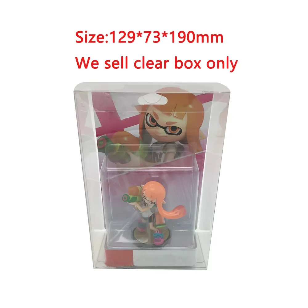 Caixa Protetora Transparente de PET para Exibição e Armazenamento de Amiibo Splatoon