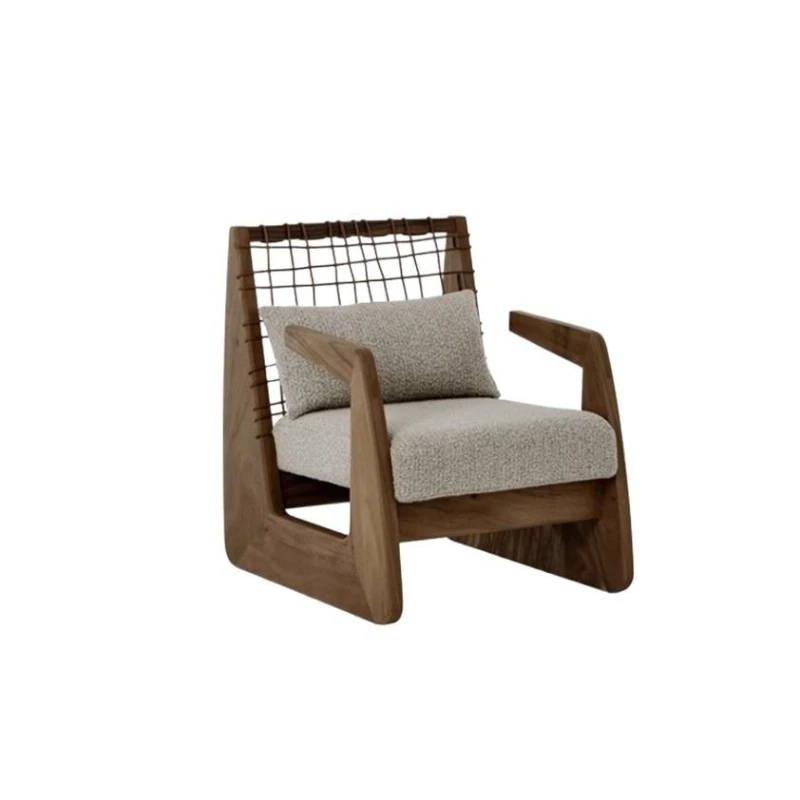 Leisure Chair Wabi-Sabi Wind Rope Braided Leisure Ique Home Single Sofa Ining C…