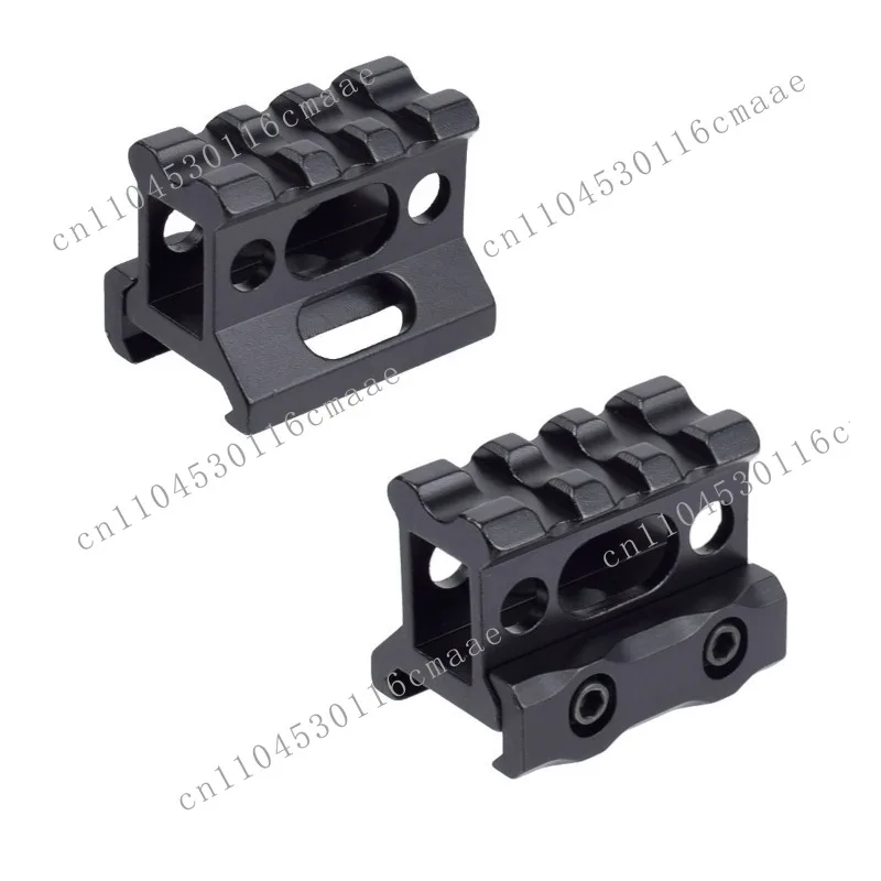 3-slot height increase rail, 20 rotation 20mm bracket T1 aiming height bracket, aluminum alloy guide rail