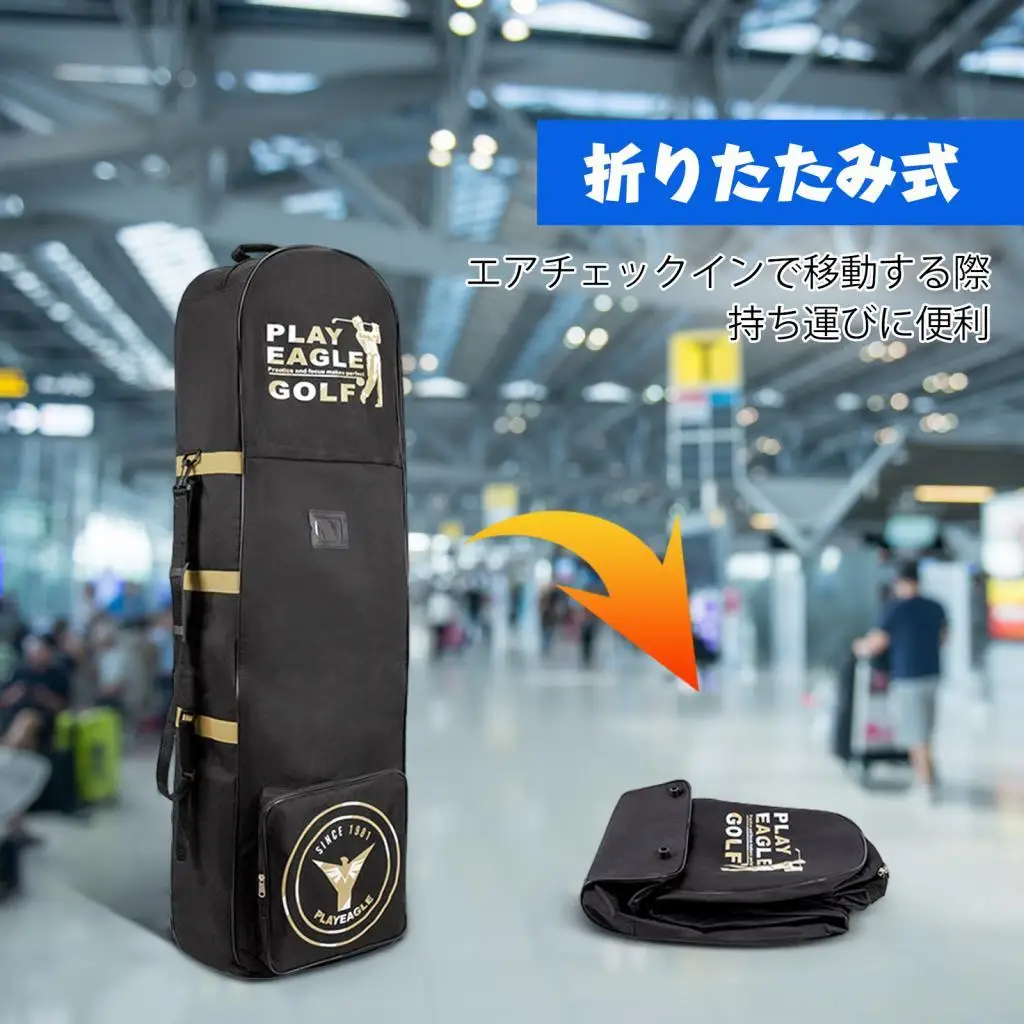 

Golf Travel Bag for Airlines, Golf Travel Case, Carry Handle, Storage Pocket,