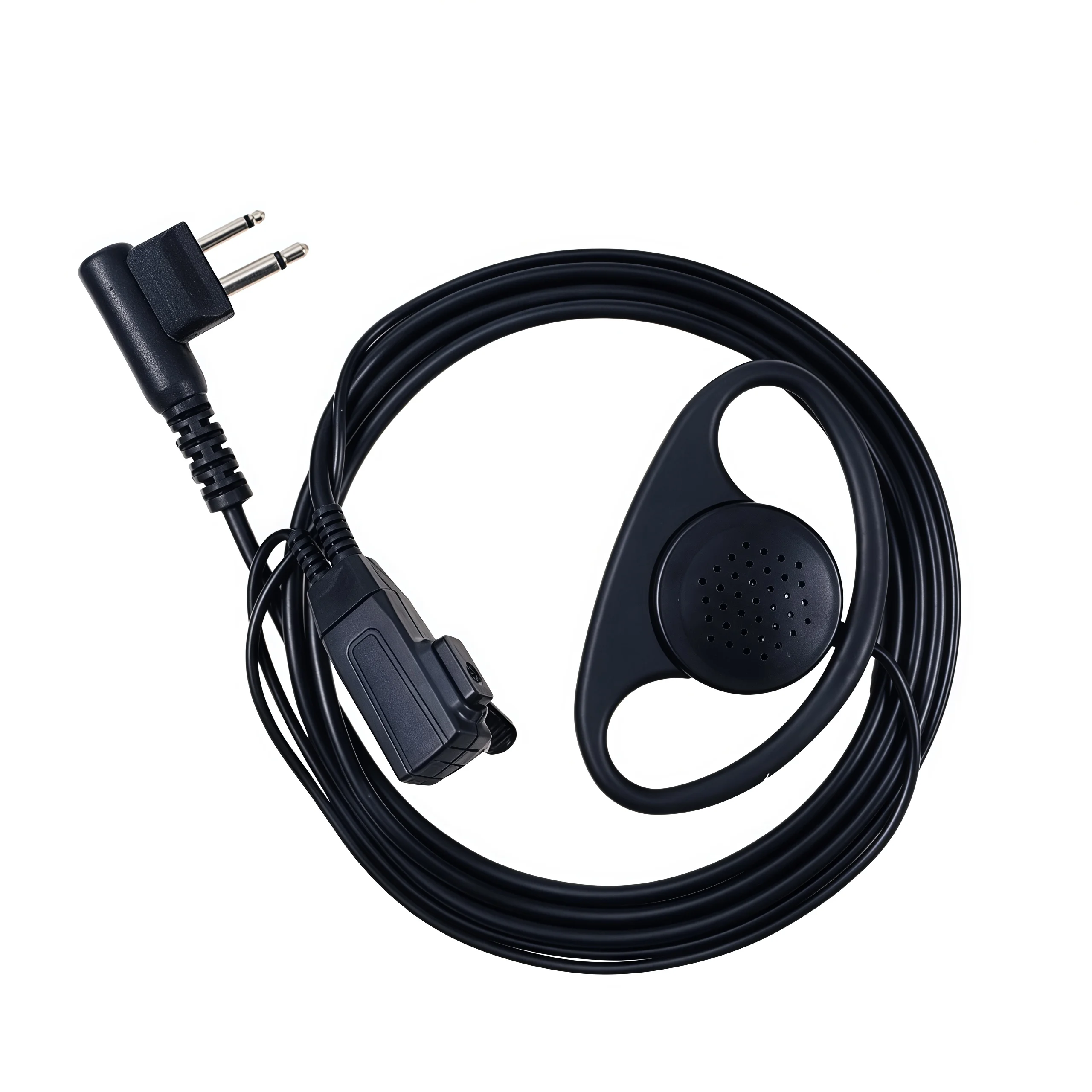 

2Pin D Shape Earhook PTT Headset Earpiece Mic Compatible with Motorola CP040 GP88S GP300 GP68 GP2000 GP88 GP3188 EP450 DEP450 Ra