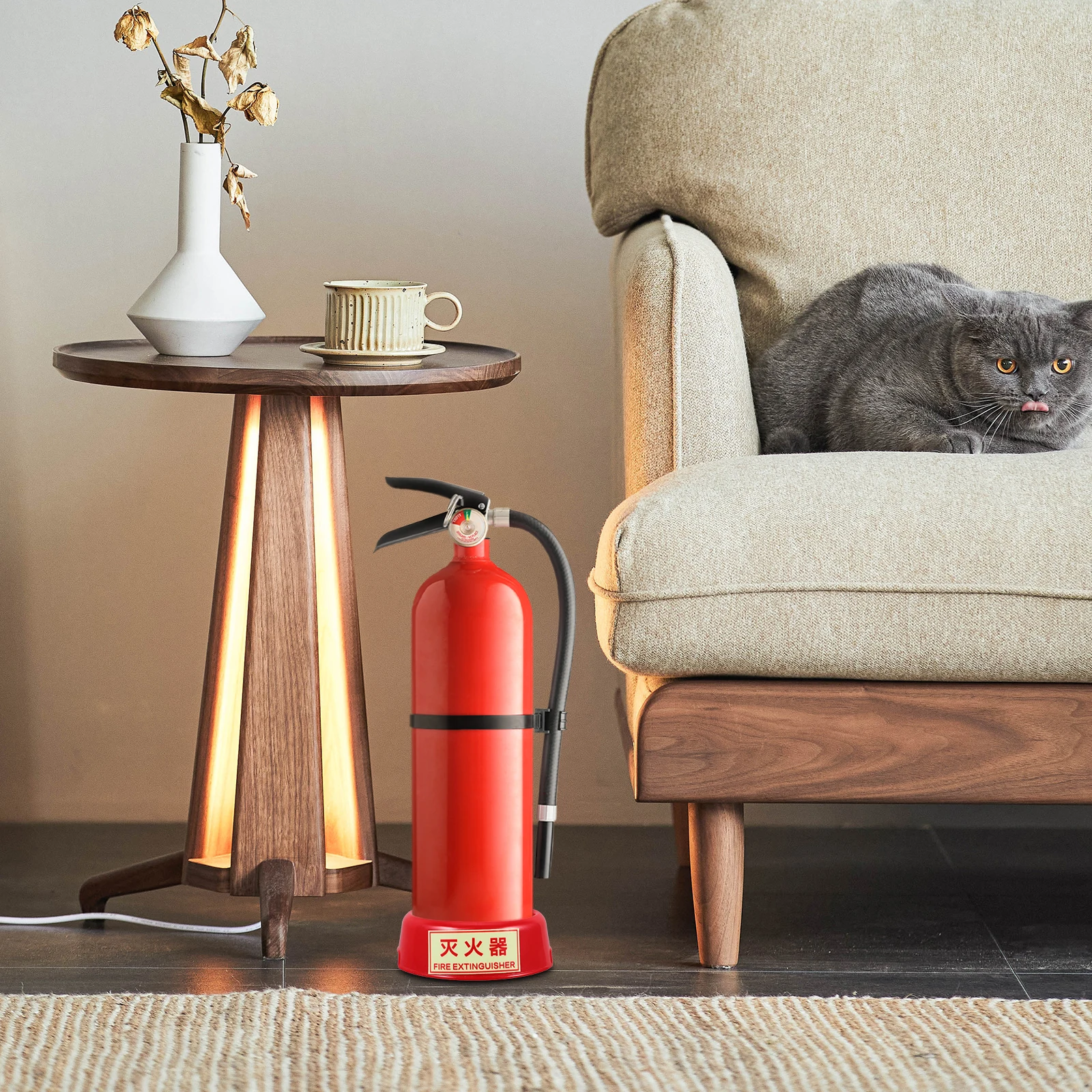 Plastic Base Floor Stand Support Holder Stable Durable Flame Resistant Easy Install Reflective Design Safe Storage Organizer