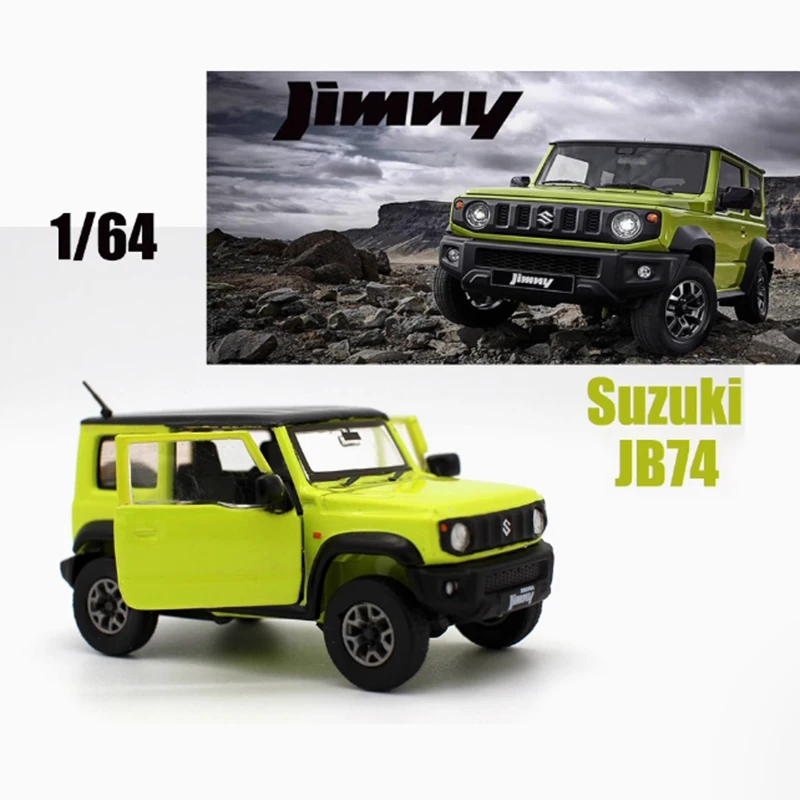 

BM 1:64 масштаб Jimny 74, имитация сплава, металлическая модель автомобиля, статическая коллекция, украшенные праздничные игрушки, сувенирный подарок