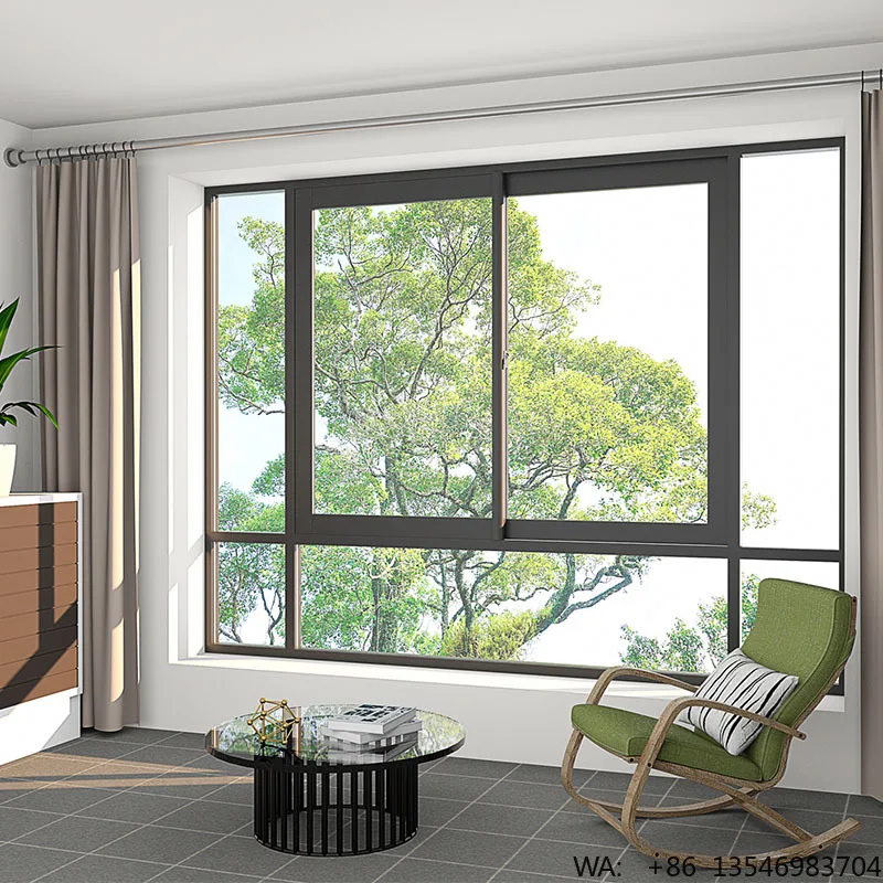 

Custom Motorized Vertical Sliding Guillotine Window Price Balcony up and Down Sliding Glass Window Frame Sliding Balcony Windows